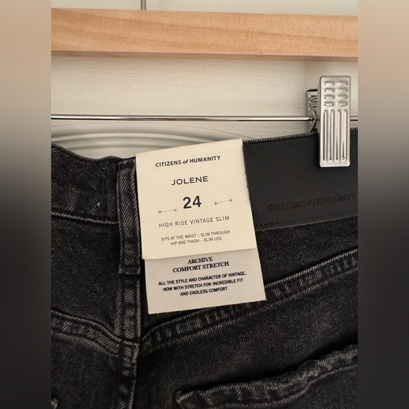 [NWT] Citizens of Humanity Jolene Hi-Rise Vintage Stormy Denim Jeans - Sz 24 - Picture 7 of 7